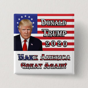 Präsident Donald Trump - Amerika wieder groß mache Button