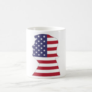 PRÄSIDENT DONALD TRUMP AMERIKANISCHE FLAGGE KAFFEETASSE