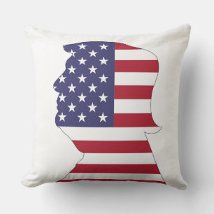 PRÄSIDENT DONALD TRUMP AMERIKANISCHER FLAG KISSEN