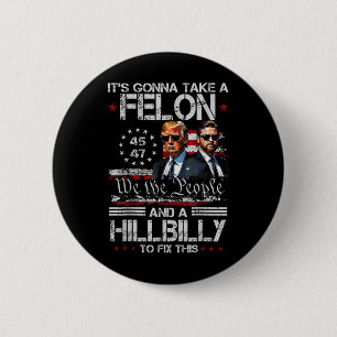 Präsident Donald Trump Amtseinführung 2025 T-Shirt Button