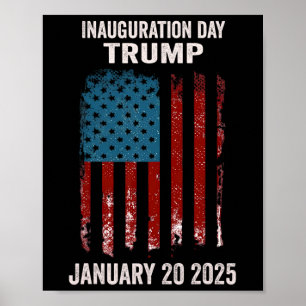 Präsident Donald Trump Amtseinführungs Tag 2025 2 Poster