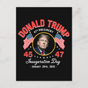 Präsident Donald Trump Amtseinführungsfeier 2025 Postkarte