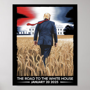 Präsident Donald Trump Amtseinführungsfeier 2025 V Poster