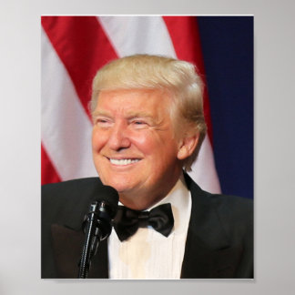 Präsident Donald Trump bei seiner Amtseinführung Poster