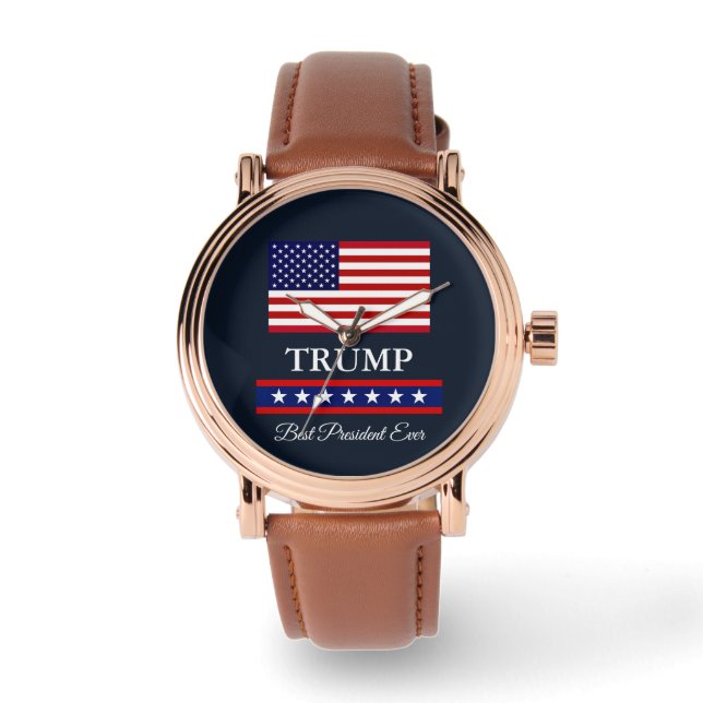 PRÄSIDENT DONALD TRUMP BEST PRÄSIDENT JE ARMBANDUHR (Vorderseite)