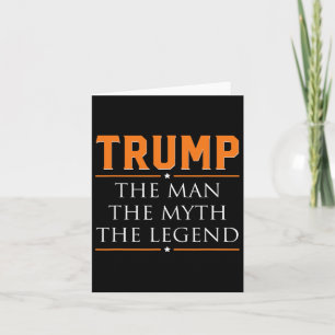 Präsident Donald Trump der Mann der Mythos der Leg Karte