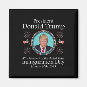 Präsident Donald Trump Einweihung des Memorabil 20 Magnet