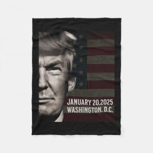 Präsident Donald Trump Einweihungsdatum 2025 Fleecedecke
