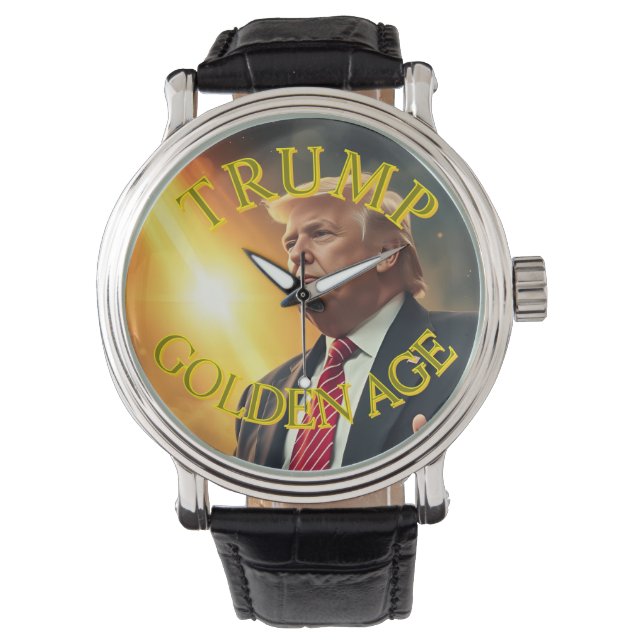 PRÄSIDENT DONALD TRUMP GOLDEN AGE ARMBANDUHR (Vorderseite)