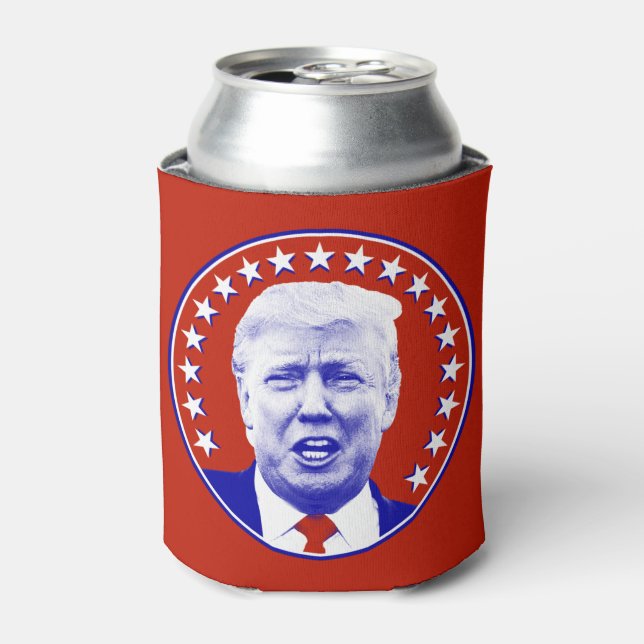 Präsident Donald Trump in Rot Dosenkühler (Kanne Vorderseite)