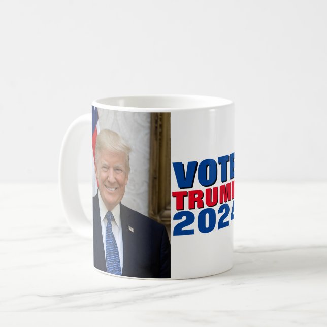Präsident Donald Trump Kaffeetasse (Vorderseite Links)