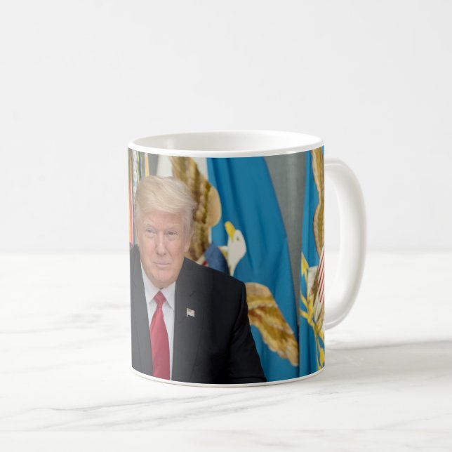 Präsident Donald Trump Kaffeetasse (VorderseiteRechts)