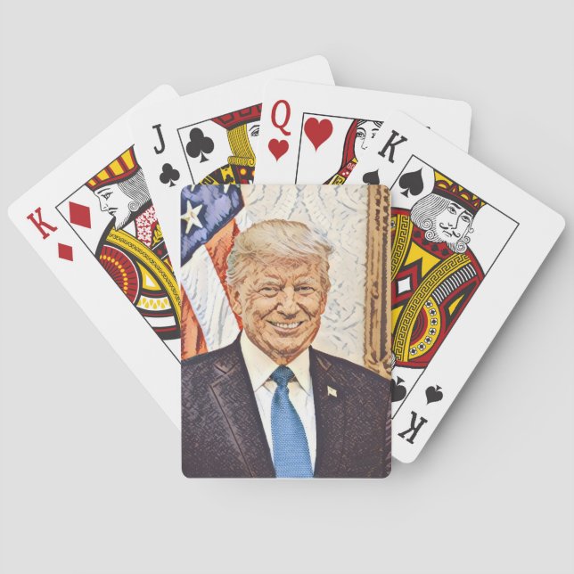 Präsident Donald Trump Kunstfahrrad-Karten spielen Spielkarten (Rückseite)
