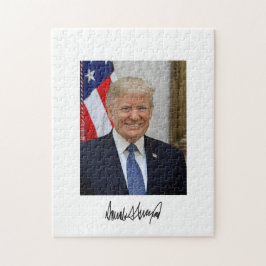 Präsident Donald Trump lächelt Jigsaw Puzzle