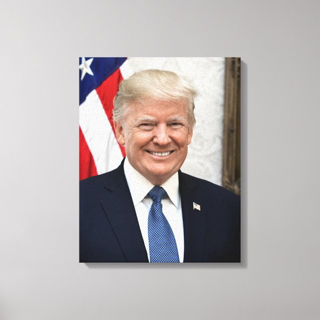 Präsident Donald Trump Leinwanddruck (Vorderseite)