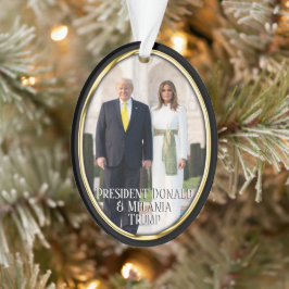 Präsident Donald Trump & Melania in Indien Ornament