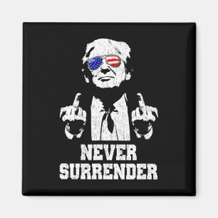 Präsident Donald Trump Middle Finger Magnet