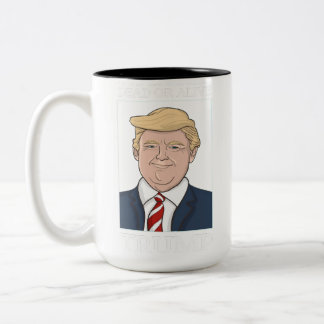 Präsident Donald Trump Mugshot Wollte Funny Foto Zweifarbige Tasse