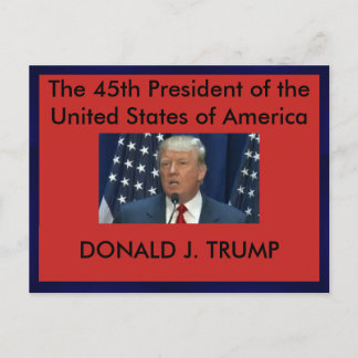 Präsident Donald Trump Postcard Postkarte