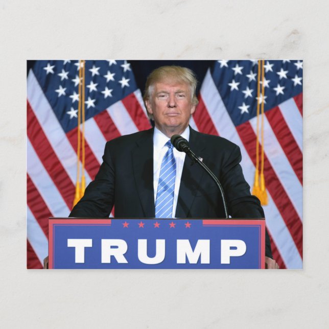 Präsident Donald Trump Postkarte (Vorderseite)