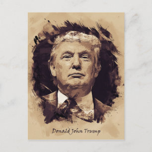 Präsident Donald Trump Postkarte