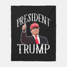 Präsident Donald Trump Red Hat greift oben ab Fleecedecke