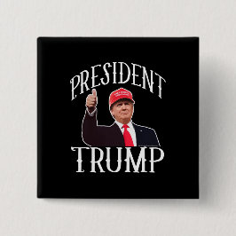Präsident Donald Trump Red Hat stumbs Button