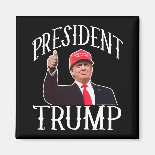 Präsident Donald Trump Red Hat stumbs Magnet (Vorne)