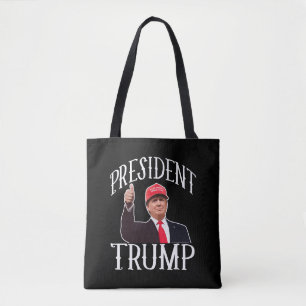 Präsident Donald Trump Red Hat wirbelt auf Tasche