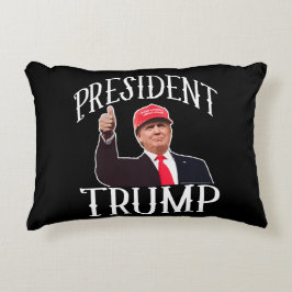 Präsident Donald Trump Red Hat wirbelt auf Zierkissen