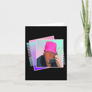 Präsident Donald Trump Retro 80er 90er Jahre Grafi Karte