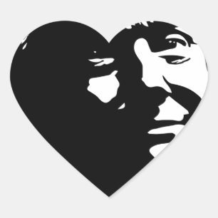 Präsident Donald Trump Silhouette Image Twitter Herz-Aufkleber