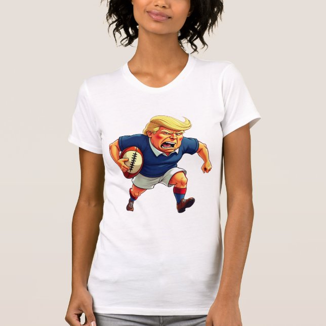 Präsident Donald Trump spielt Rugby T-Shirt (Vorderseite)