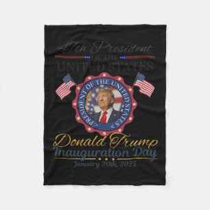 Präsident Donald Trump Tag der Amtseinführung 2025 Fleecedecke