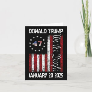 Präsident Donald Trump Tag der Amtseinführung 2025 Karte