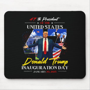 Präsident Donald Trump Tag der Amtseinführung 2025 Mousepad