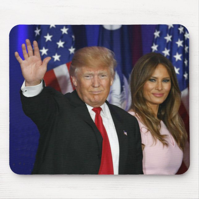 PRÄSIDENT DONALD TRUMP U. MELANIA MOUSEPAD (Vorne)