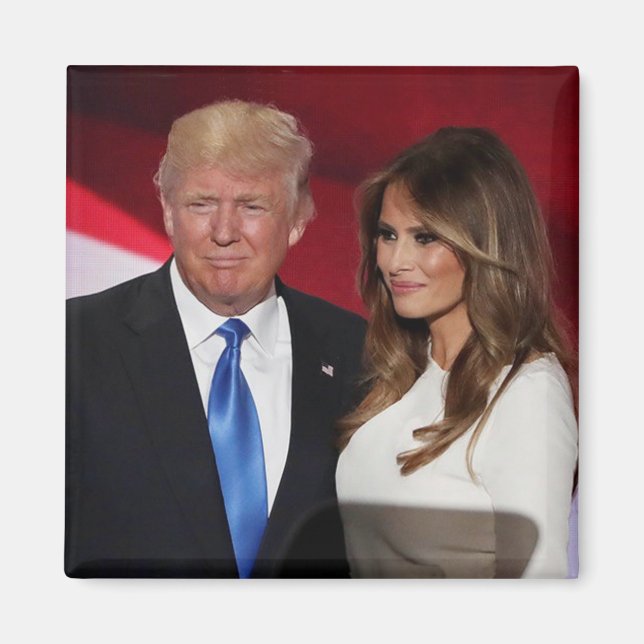 PRÄSIDENT DONALD TRUMP UND MELANIEN- MAGNET (Vorne)