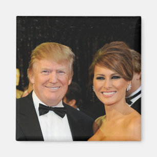PRÄSIDENT DONALD TRUMP UND MELANIEN MAGNET