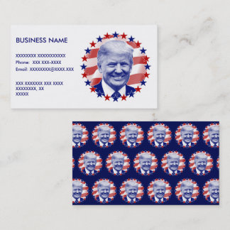 Präsident Donald Trump US Flagge Visitenkarte