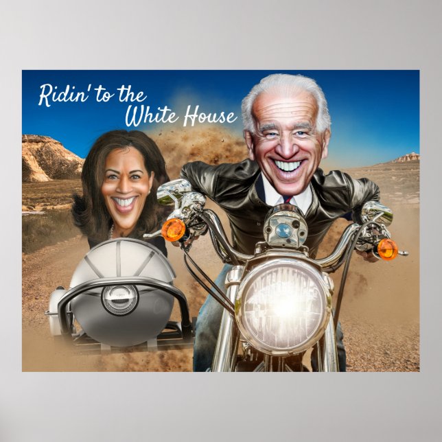 Präsident Elect Joe Biden und Kamala Harris Bikers Poster (Vorne)