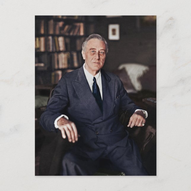 Präsident Franklin D. Roosevelt Postkarte (Vorderseite)
