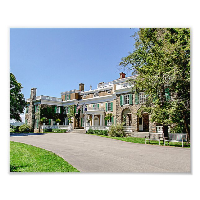 Präsident Franklin D. Roosevelts (FDR)-Haus Fotodruck (Vorne)