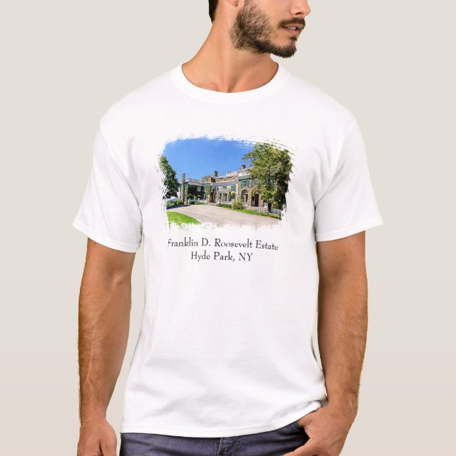 Präsident Franklin D. Roosevelt's (FDR) Mansion T-Shirt (Vorderseite)
