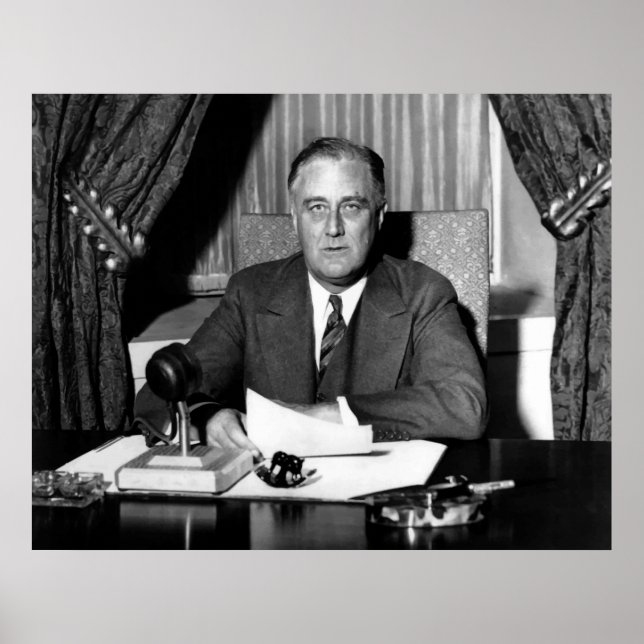 Präsident Franklin Roosevelt Poster (Vorne)