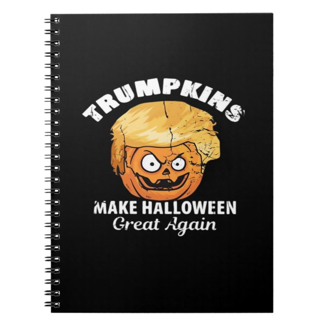 Präsident Funny Trumpkins Halloween Notizblock (Vorderseite)