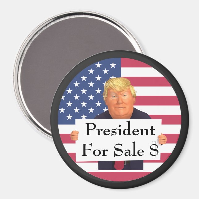Präsident für Verkauf Magnet (Vorderseite/Rückseite)