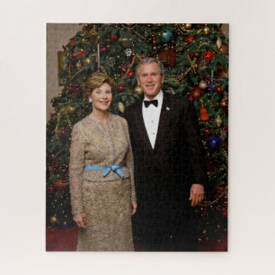 Präsident George Bush, Laura Christmas White House