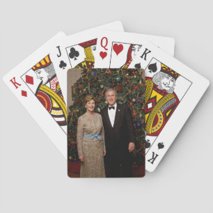 Präsident George Bush, Laura Christmas White House Spielkarten
