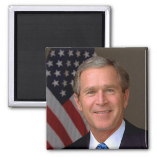Präsident George W Bush Offiziell Portrait Magnet